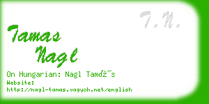 tamas nagl business card